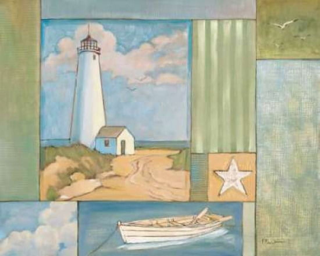 Lighthouse Collage I Canvas Art - Paul Brent (24 x 30)