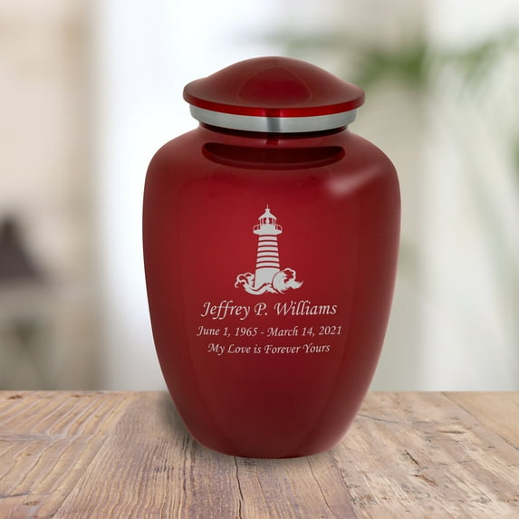 Lighthouse Cremation Urn - 6 Colors - 2 Sizes