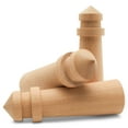thumbnail image 1 of Lighthouse Decorations for Beach Themed Decor, Pack of 25 Wooden Lighthouse Figures, 5" Lighthouse Ornaments, by Woodpeckers, 1 of 8