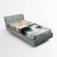 thumbnail image 1 of Ambesonne Lighthouse Fitted Sheet, Stormy Sea Waves, Twin XL Size, Multicolor, 1 of 2