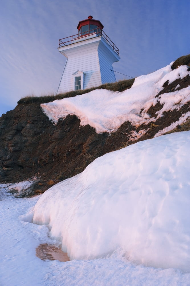 Lighthouse Gaspesie Region Bonaventure Quebec Canvas Art - Yves Marcoux Design Pics (11 x 17)