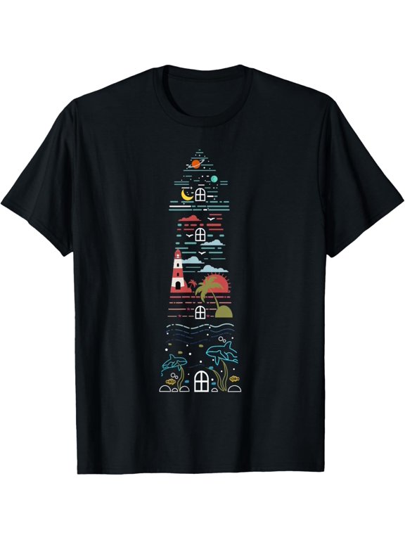 Lighthouse Graphic Gifts for Women Men Kids T-Shirt