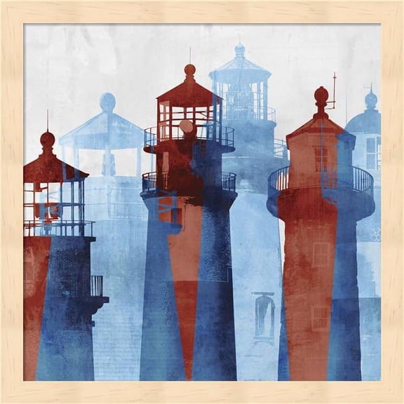 Lighthouse I by Edward Selkirk, Framed Wall Art, 13.25W x 13.25H