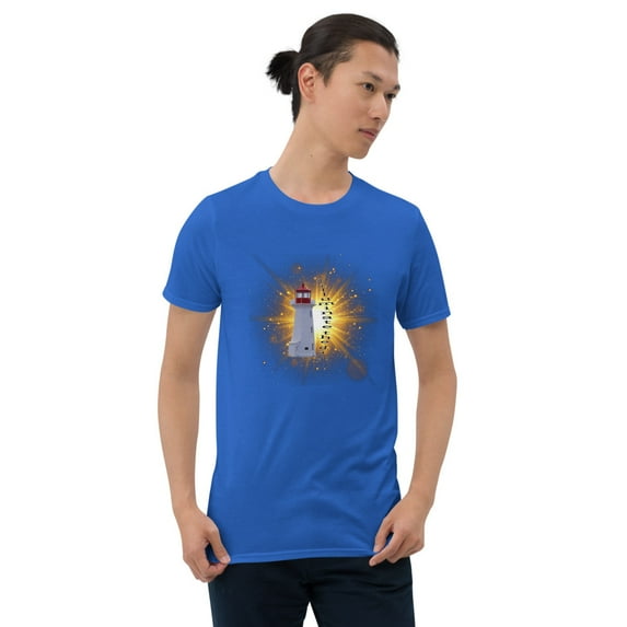 Lighthouse - I illuminate the dark Short-Sleeve Unisex T-Shirt (Royal, M)