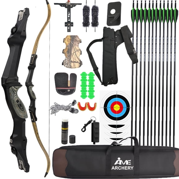 Lighthouse II ILF Recurve Bow 21" CNC Riser 45lbs Left Hand