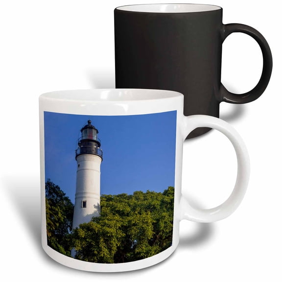 3drose, Lighthouse in Key West, Florida, Usa, 11oz Magic Transforming Mug