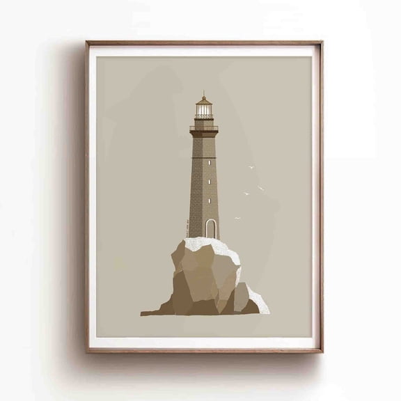 Lighthouse Light Of World Scripture Wall Art Home Decor Unframed Paper Print
