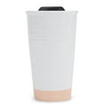 thumbnail image 1 of Lighthouse Loved Textured Blush Pink 12 ounce Ceramic Travel Tumbler Mug, 1 of 1
