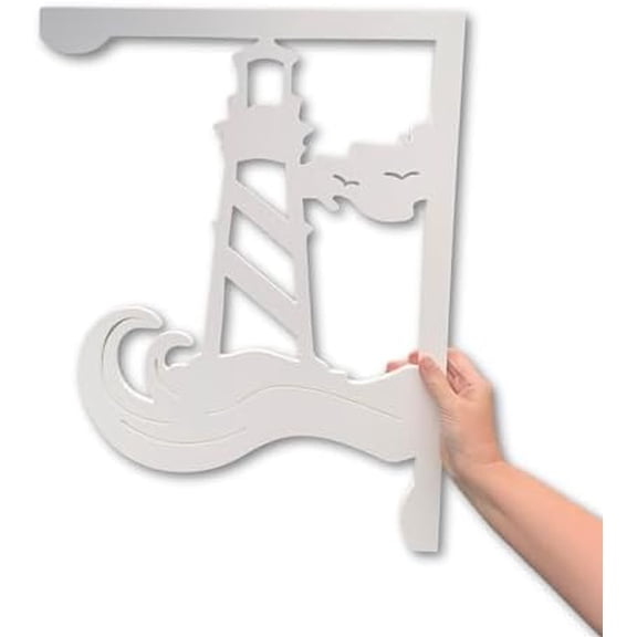 Lighthouse Mailbox Bracket. Large. Long Lasting & Fabulous!$$Garden &
