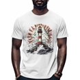 thumbnail image 1 of Lighthouse Men's T Shirts Seagulls T-Shirt for Men Ocean Crew Neck Tees Cotton Tops, White, M, 1 of 7