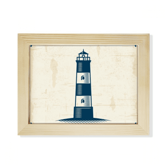 Lighthouse Navigation Military Ocean Desktop Photo Frame Picture Art Decoration Painting 6x8 inch