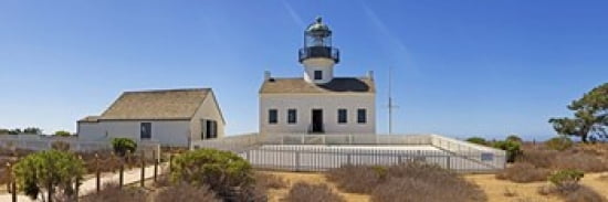 Lighthouse Old Point Loma Lighthouse Point Loma Cabrillo National Monument San Diego California USA Canvas Art - Panoramic Images (36 x 12)