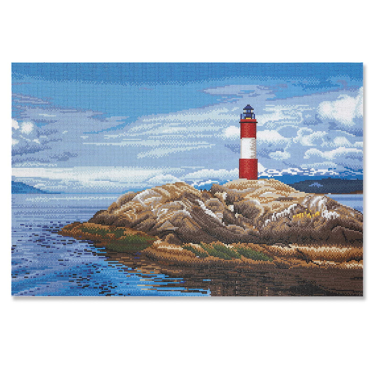 Lighthouse Painting Diamond Art Kit by Make Market – Full Drill with Gems & Tools - 20" x 30" Canvas - 6 Pack