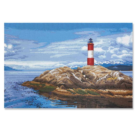 Lighthouse Painting Diamond Art Kit by Make Market – Full Drill with Gems & Tools - 20" x 30" Canvas - 6 Pack