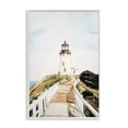 thumbnail image 1 of Stupell Industries Lighthouse Path Traditional White Framed Giclee Art, design by Sisi and Seb, 18 x 12, 1 of 8