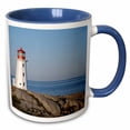 thumbnail image 1 of 3drose, Lighthouse, Peggys Cove, Nova Scotia-cn07 Krs0010 - Keith and Rebecca Snell, 11oz Two-tone Blue Mug, 1 of 6