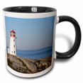 thumbnail image 1 of 3drose, Lighthouse, Peggys Cove, Nova Scotia-cn07 Krs0010 - Keith and Rebecca Snell, 15oz Two-tone Black Mug, 1 of 6