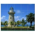 thumbnail image 1 of Lighthouse Photo Ceramic Tile Mural Kitchen Backsplash Bathroom Shower, 405439-S, 1 of 3