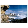 thumbnail image 1 of Lighthouse Photo Ceramic Tile Mural Kitchen Backsplash Bathroom Shower, 405450-X, 1 of 3