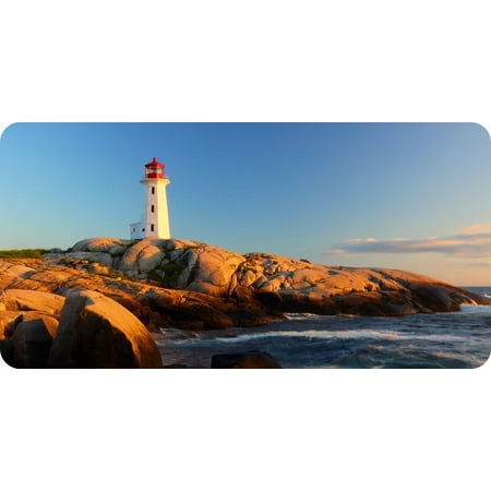 Lighthouse Photo License Plate