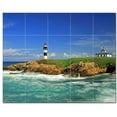 thumbnail image 1 of Lighthouse Picture Ceramic Tile Mural Kitchen Backsplash Bathroom Shower, 405464, 1 of 3