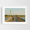 thumbnail image 1 of Lighthouse & Pier, Fire Island 02 - Fire Island New York Photography White Framed Wall Art Print 24 x 36 inches, 1 of 3