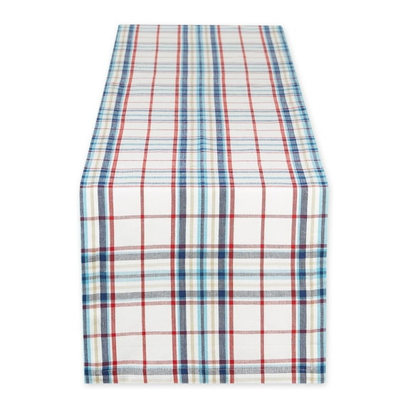 Lighthouse Plaid Table Runner 14x108