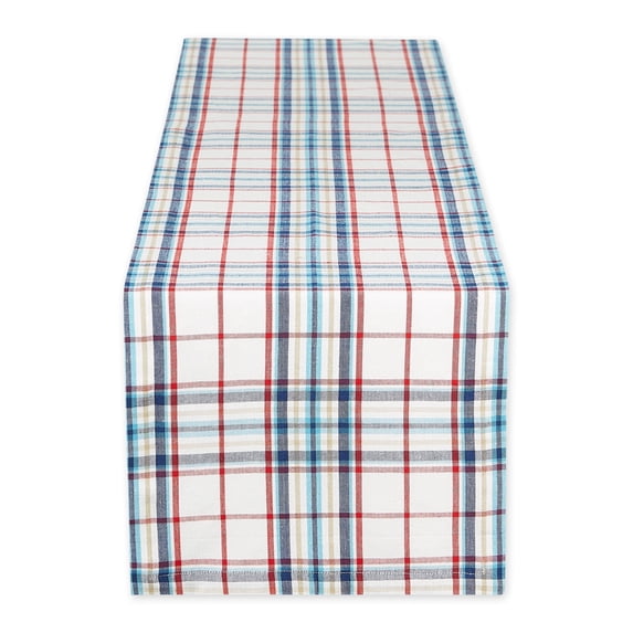 Lighthouse Plaid Table Runner 14x72