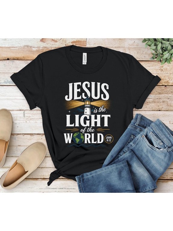 Lighthouse Relaxed Novelty Graphic T-Shirt Size S-5XL