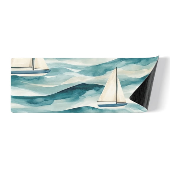 Lighthouse Rubber Sole Long Kitchen Mat