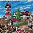 thumbnail image 1 of Lighthouse Scenery Rug Latch Hooking Kit (85x58cm), 1 of 5