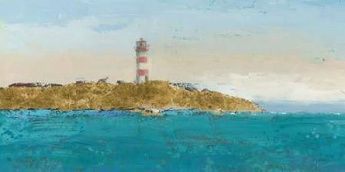 Lighthouse Seascape I v3 Crop Canvas Art - James Wiens (24 x 48)