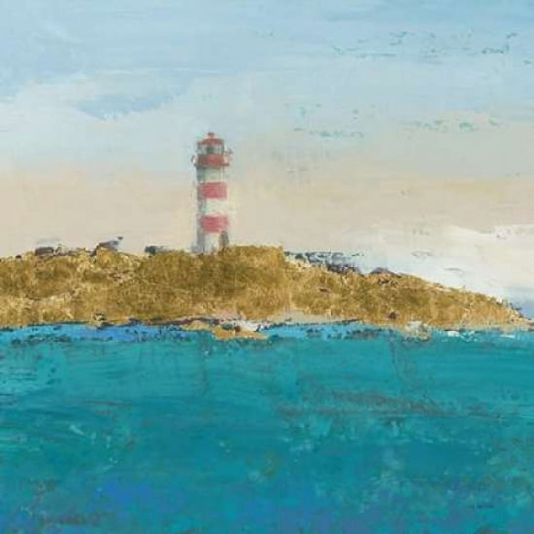 Lighthouse Seascape I v3 Crop II Canvas Art - James Wiens (24 x 24)
