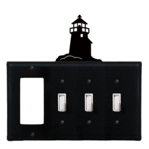 Lighthouse Single GFI CUSTOM Product Triple Switch Cover