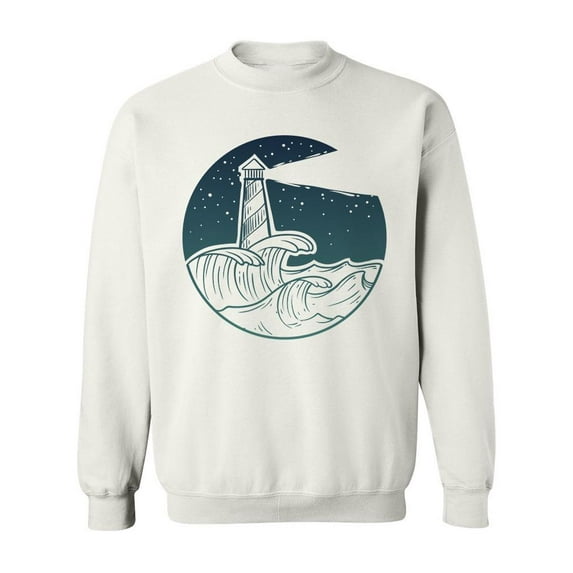 Lighthouse Sketch Sweatshirt Men -Image by Shutterstock, Male 4X-Large