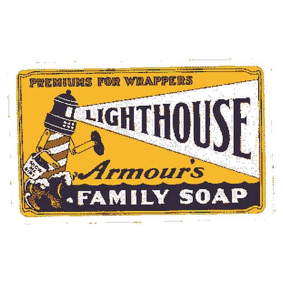 Lighthouse Soap Porcelain Refrigerator Magnet