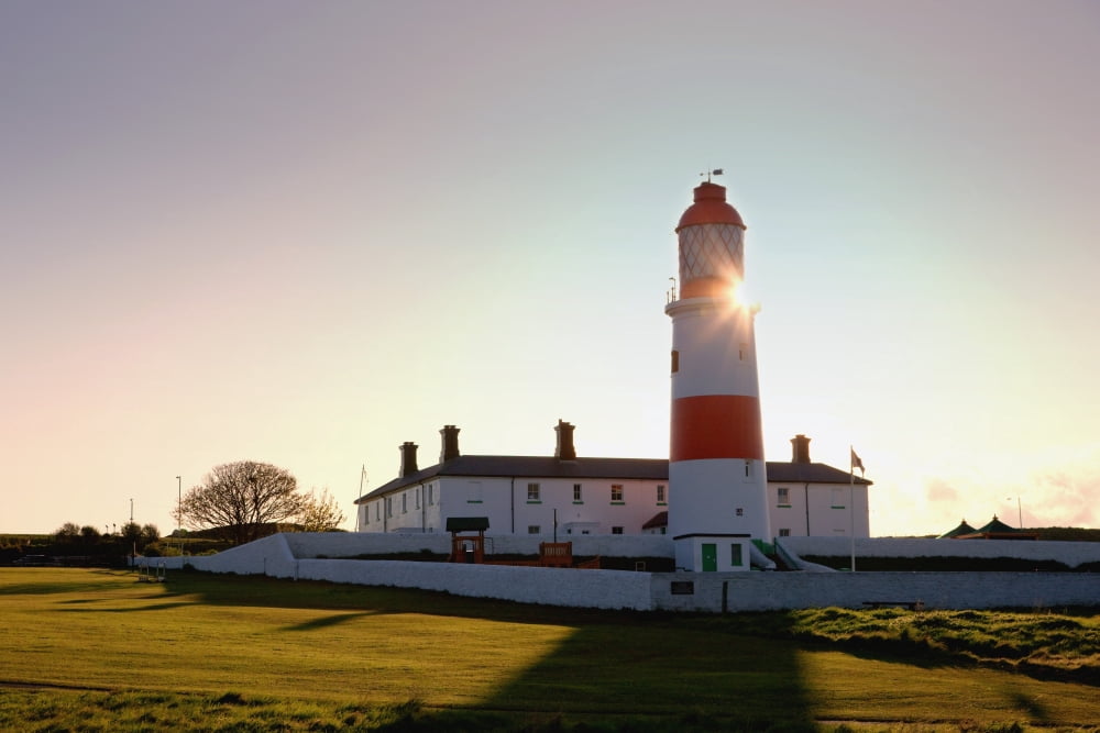 Lighthouse South Shields Tyne And Wear England Canvas Art - John Short Design Pics (38 x 24)