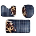 thumbnail image 1 of Lighthouse StarShower Curtain Sets Marine Ocean Beach Fishnet Shell Bathroom Curtains Scenery Bath Mat Rug Toilet Lid Cover, 1 of 5