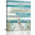 thumbnail image 1 of Lighthouse Wall Art Inspirational Life Quotes Wall Decor Nautical Theme Picture Canvas Prints Motivational Framed Modern Artwork for Home Living Room Bedroom Bathroom12''''x16'''', 1 of 1