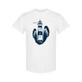 thumbnail image 1 of Lighthouse With Waves T-Shirt Women -SPIdeals Designs, Female Large, 1 of 4