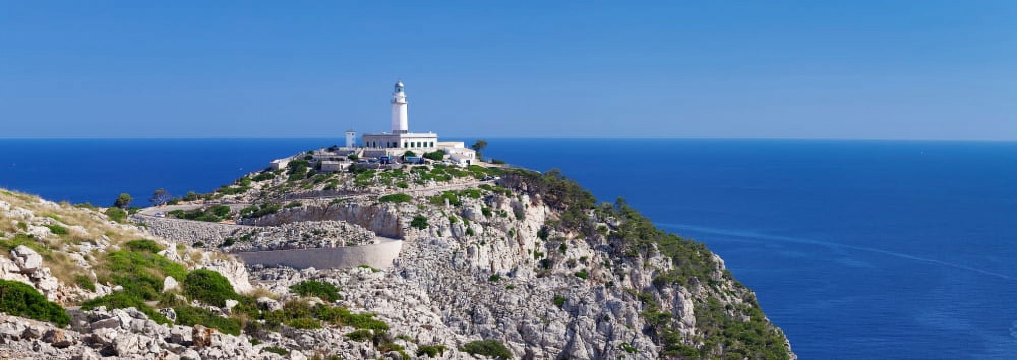 Lighthouse at Cap de Formentor Majorca Balearic Islands Spain Canvas Art - Panoramic Images (27 x 9)