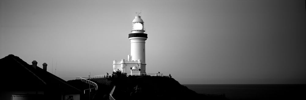 Lighthouse at dusk Broyn Bay Light House New South Wales Australia Canvas Art - Panoramic Images (12 x 36)