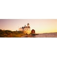 thumbnail image 1 of Lighthouse at the coast, Rose Island Light, Newport, Rhode Island, New England, USA Poster Print (36 x 12), 1 of 1