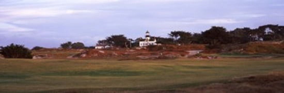 Lighthouse in a field Point Pinos Lighthouse Pacific Grove Monterey County California USA Canvas Art - Panoramic Images (18 x 6)