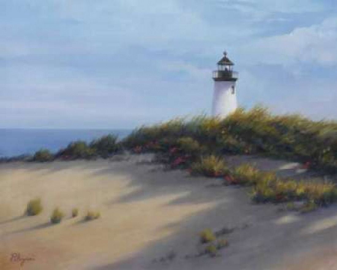 Lighthouse on the Shore Canvas Art - Vivien Rhyan (24 x 30)