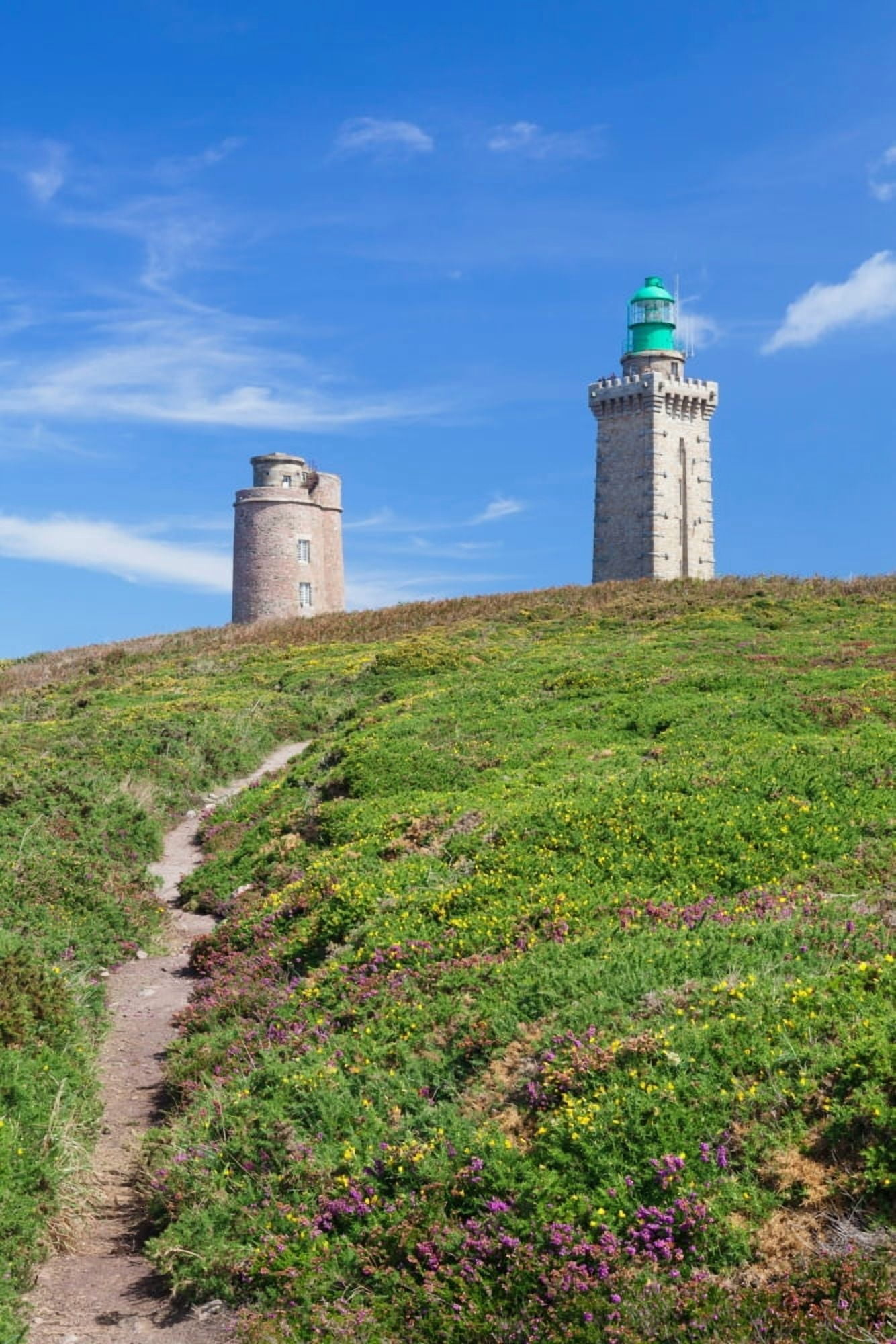Lighthouse on the coast Cap Frehel Cotes-dArmor Brittany France Canvas Art - Panoramic Images (36 x 12)