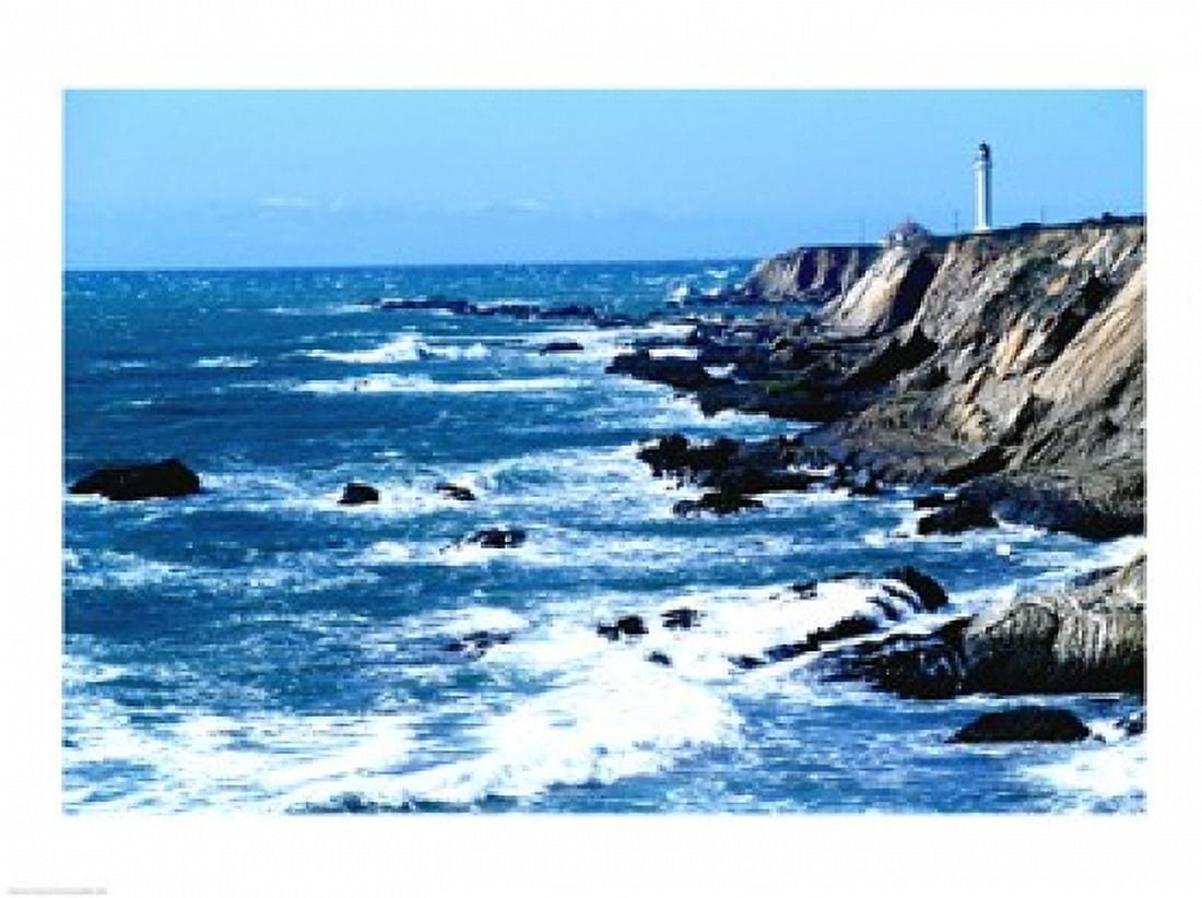 Lighthouse on the coast Point Arena Lighthouse Point Arena California USA Canvas Art - (24 x 18)