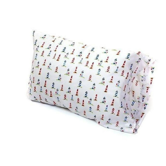 Lighthouses Nautical Cottage Beach House Queen Sheet Set (4 Piece Set