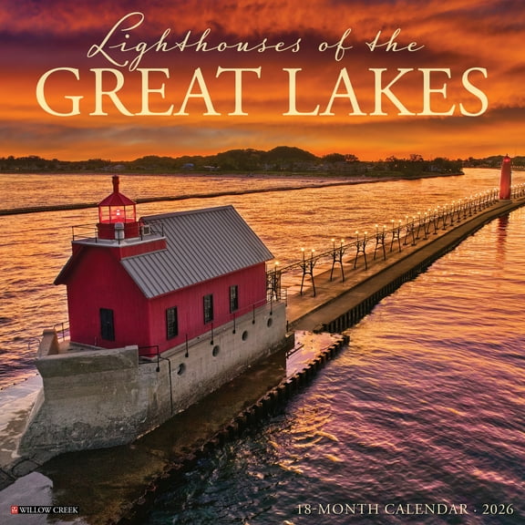 Lighthouses of the Great Lakes 2026 Wall Calendar