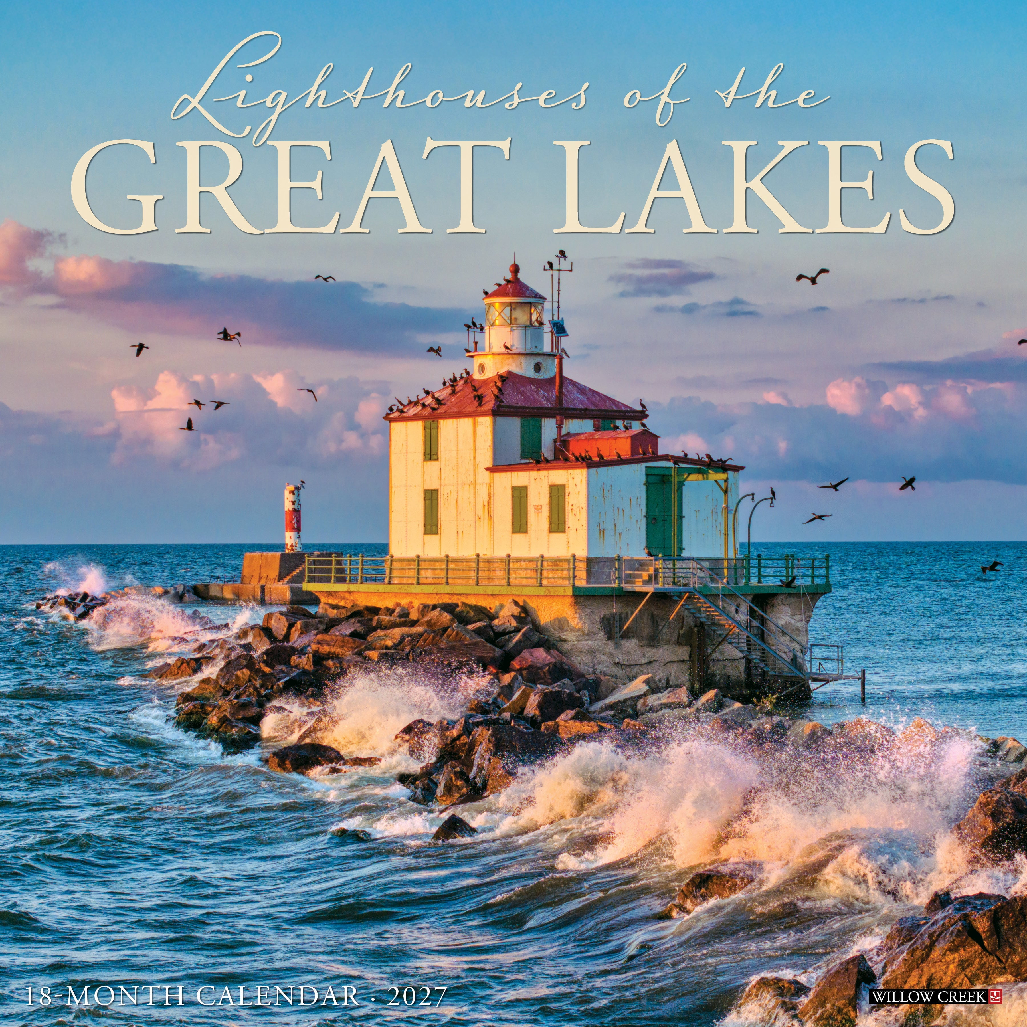 Willow Creek Press, Lighthouses of the Great Lakes 2027 Wall Calendar